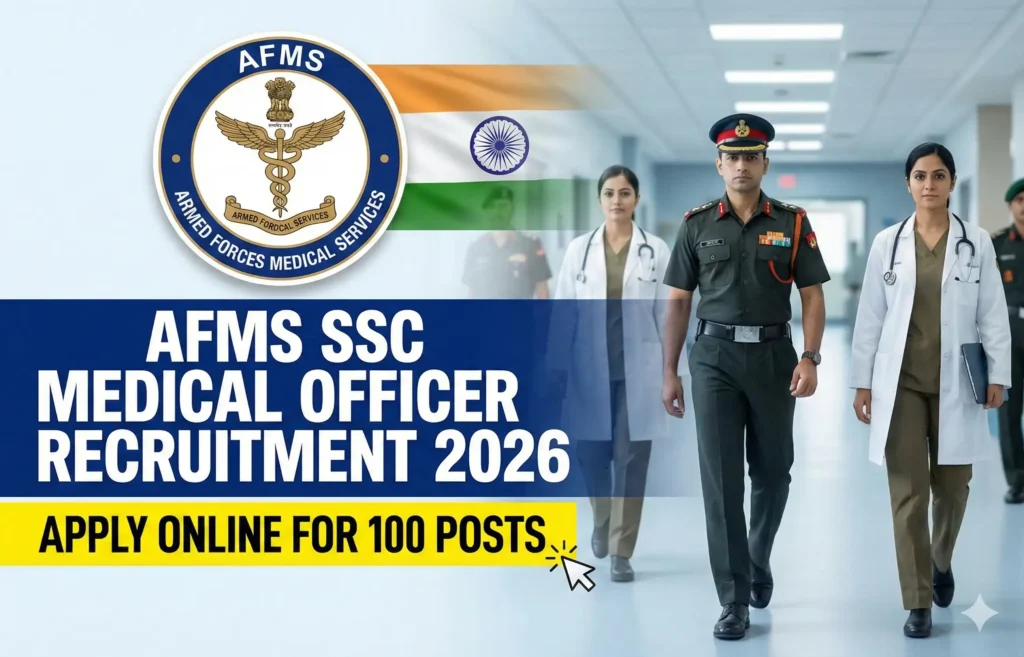 AFMS SSC Medical Officer Recruitment 2026