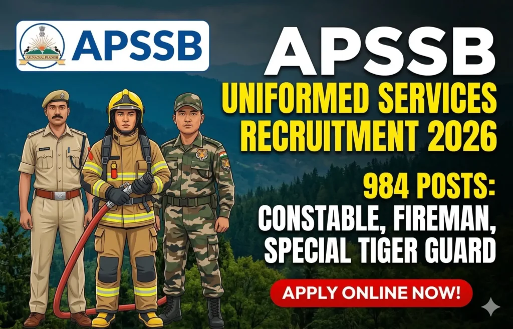 APSSB Uniformed Services Recruitment 2026