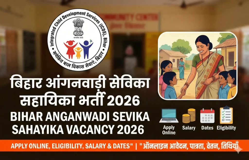 Bihar Anganwadi Sevika Sahayika Vacancy
