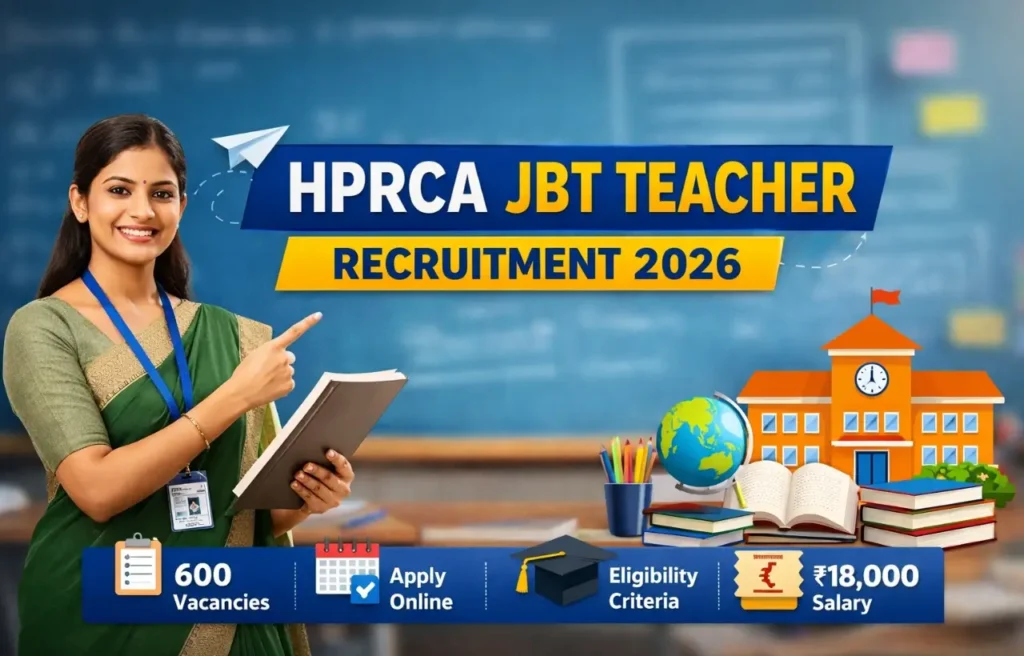 HPRCA JBT Teacher Recruitment 2026