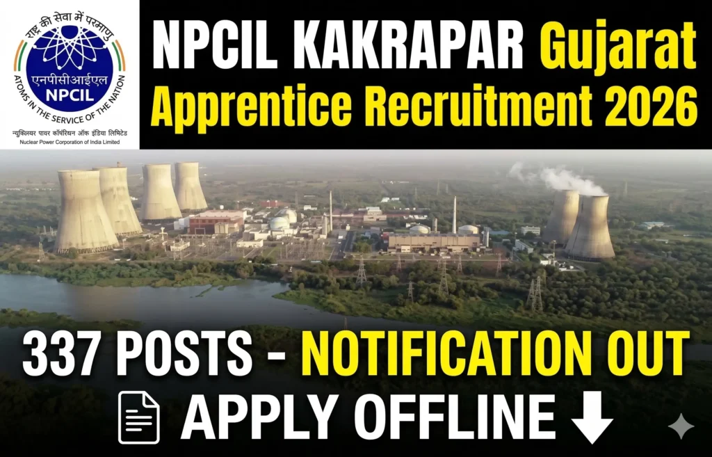 NPCIL Kakrapar Gujarat Site Apprentice Recruitment 2026