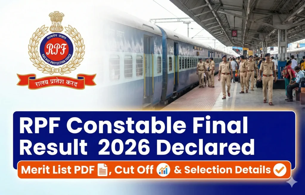 RPF Constable Final Result 2026 Declared