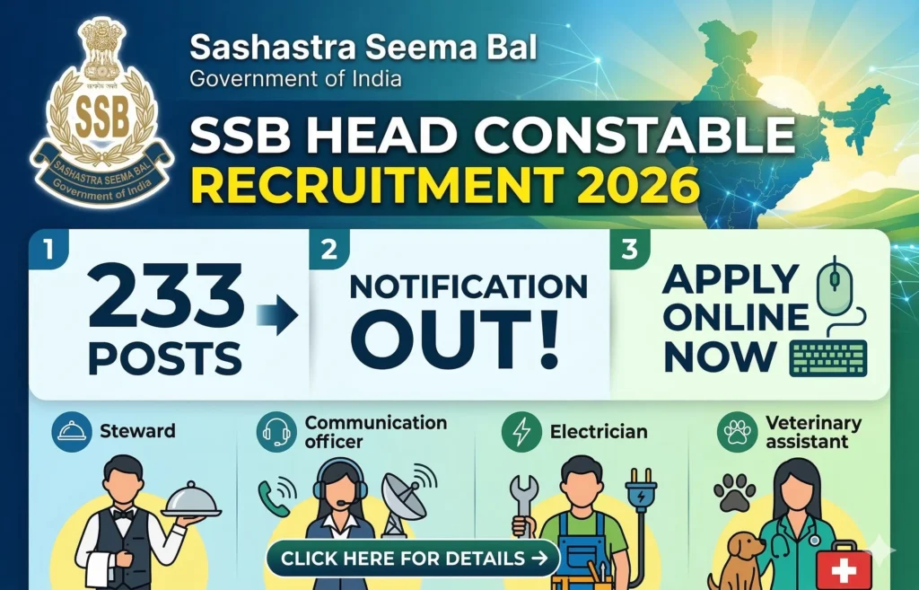 SSB Head Constable Recruitment 2026