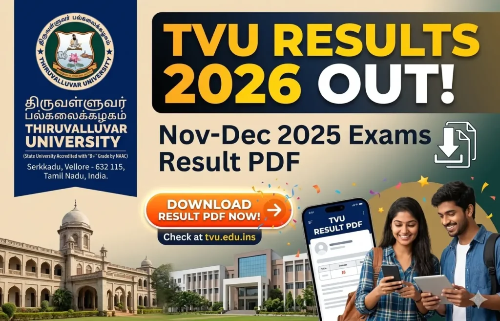 Thiruvalluvar University Result 2026